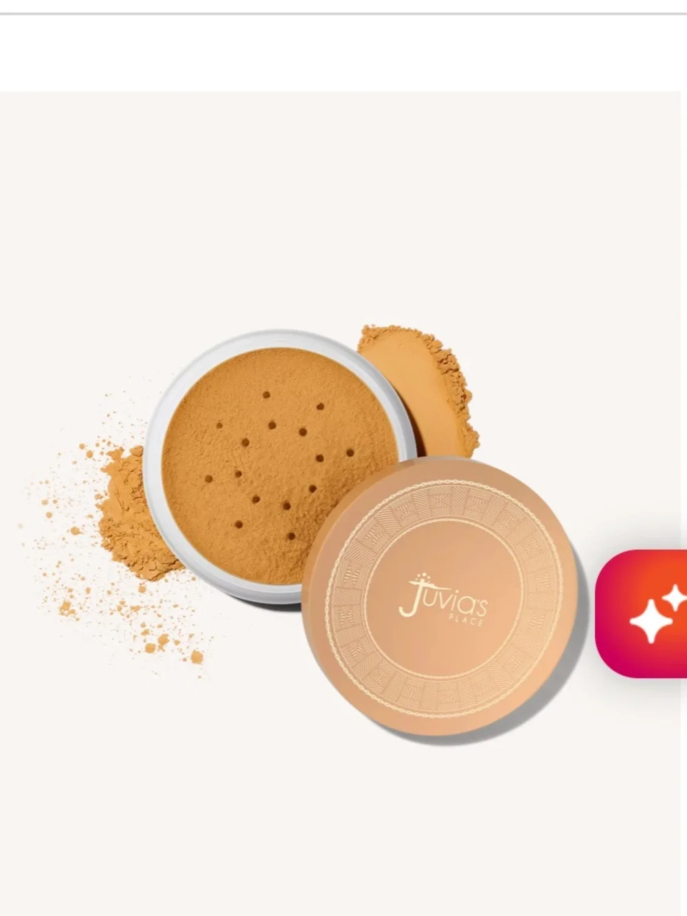 Juvia's Place Short Bread warm medium beige finishing powder talc free magic